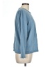 Nina Leonard 100% Acrylic Blue Long Sleeve Top Size L - photo 4