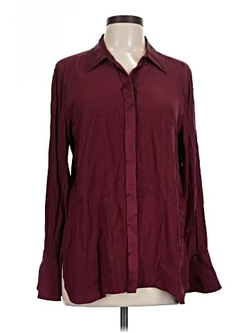 Elie Tahari Long Sleeve Silk Top (view 1)
