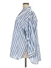 Old Navy Stripes Blue 3/4 Sleeve Button-Down Shirt Size 2X - photo 5