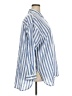 Old Navy Stripes Blue 3/4 Sleeve Button-Down Shirt Size 2X - photo 4