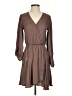 Socialite 100% Polyester Solid Brown Casual Dress Size XS - photo 1