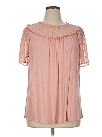 Ann Taylor LOFT Outlet Short Sleeve Blouse (view 1)