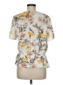 Ann Taylor LOFT Outlet Gray Short Sleeve Blouse Size M - photo 2