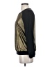 Addison Metallic Gold Long Sleeve Blouse Size S - photo 5