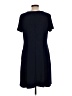 MSK Solid Blue Casual Dress Size L - photo 2