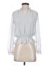 Ann Taylor 100% Polyester Silver Long Sleeve Blouse Size XS (petite) - photo 1