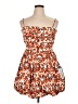 City Studio Print Orange Cocktail Dress Size XL - photo 1