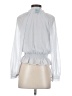 Ann Taylor 100% Polyester Silver Long Sleeve Blouse Size XS (petite) - photo 2