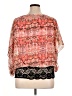New Directions 100% Polyester Orange Short Sleeve Blouse Size XL - photo 2