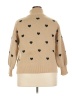 Emery Rose 100% Polyester Hearts Tan Pullover Sweater Size XXL - photo 2