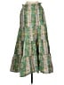 Rhode 100% Cotton Paisley Green Casual Skirt Size S - photo 1
