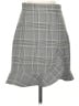Zara 100% Polyester Plaid Gray Formal Skirt Size XS - photo 1