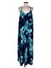 Ann Taylor LOFT Tropical Blue Casual Dress Size L - photo 1