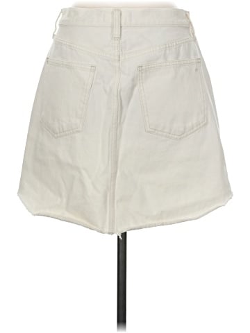 Madewell Denim Dolphin-Hem Mini Skirt in Vintage Canvas (view 2)
