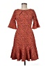 Closet Animal Print Orange Casual Dress Size 6 - photo 1