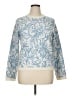Tahari Floral Blue Pullover Sweater Size XL - photo 1