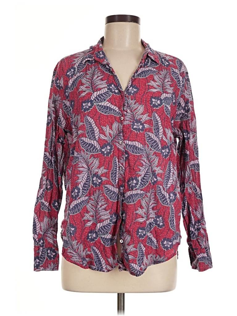 Pre-owned Xirena Long Sleeve Blouse In Red