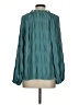 Glam Teal Long Sleeve Blouse Size S - photo 2