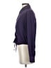 DKNY Jeans 100% Polyester Purple Long Sleeve Blouse Size S - photo 5