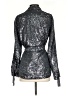 Cinq à Sept 100% Polyester Metallic Silver Jacket Size S - photo 2