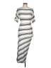 Max Studio Stripes Silver Casual Dress Size M - photo 1