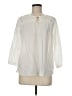 L.L.Bean 100% Cotton Ivory 3/4 Sleeve Blouse Size M - photo 1