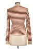 J.Crew 100% Merino Stripes Tan Turtleneck Sweater Size L - photo 2