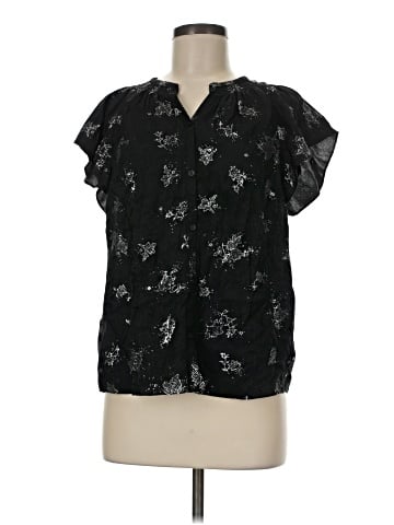 Rebecca Taylor Short Sleeve Silk Top (view 1)