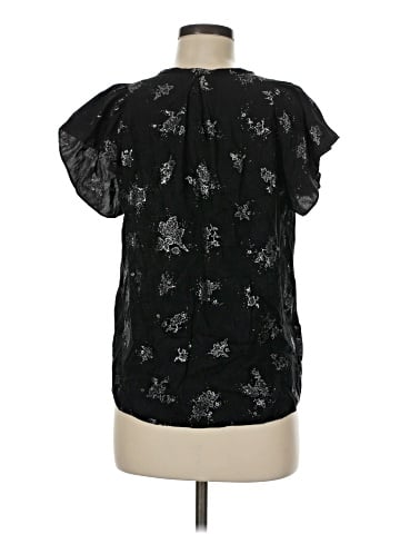 Rebecca Taylor Short Sleeve Silk Top (view 2)
