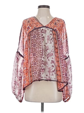 Maeve 3/4 Sleeve Silk Top (view 1)