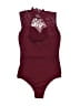 Rare London Burgundy Bodysuit Size 2 - photo 2