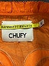 Chufy 100% Polyester Orange Short Sleeve Blouse Size S - photo 7