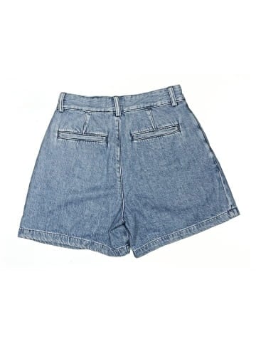 Madewell Pleated Trouser Short in Robertson Wash: Airy Denim Edition (view 2)
