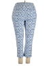 Rafaella Studio Print Blue Casual Pants Size 18W - photo 2