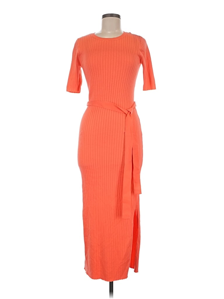Pre-owned Ann Taylor Loft Casual Dress In Orange