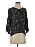 Ecote 100% Rayon Black 3/4 Sleeve Blouse Size S - photo 1