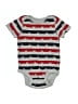 Disney Baby Stripes Gray Short Sleeve Onesie Size 0-3 mo - photo 1
