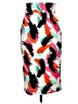 Antonio Melani Print Orange Casual Skirt Size 2 - photo 1