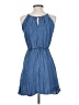 Alya Solid Blue Casual Dress Size XS - photo 2