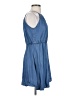 Alya Solid Blue Casual Dress Size XS - photo 4