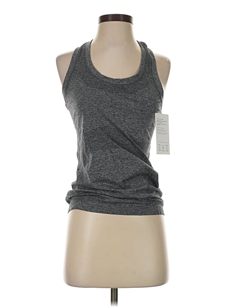 Athleta Tank Top Gray Halter Neckline Tops