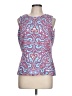 J. McLaughlin Blue Sleeveless Blouse Size L - photo 1
