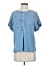 Ann Taylor LOFT Blue Short Sleeve Blouse Size XS - photo 1