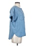 Ann Taylor LOFT Blue Short Sleeve Blouse Size XS - photo 4