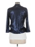 Michael Stars 100% Polyester Metallic Blue Blazer Size M - photo 2