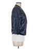 Michael Stars 100% Polyester Metallic Blue Blazer Size M - photo 4