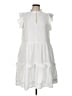 Caslon White Casual Dress Size L - photo 1