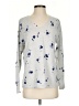 Nic + Zoe Print Silver Pullover Sweater Size S - photo 1