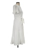 DKNY Solid White Ivory Casual Dress Size 4 - photo 4