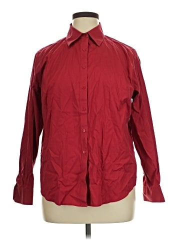 Jones New York Signature Long Sleeve Button-Down Shirt (view 1)